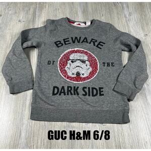 H&M Darth Vader Star Wars Flippy sequin crewneck size 6/8 US